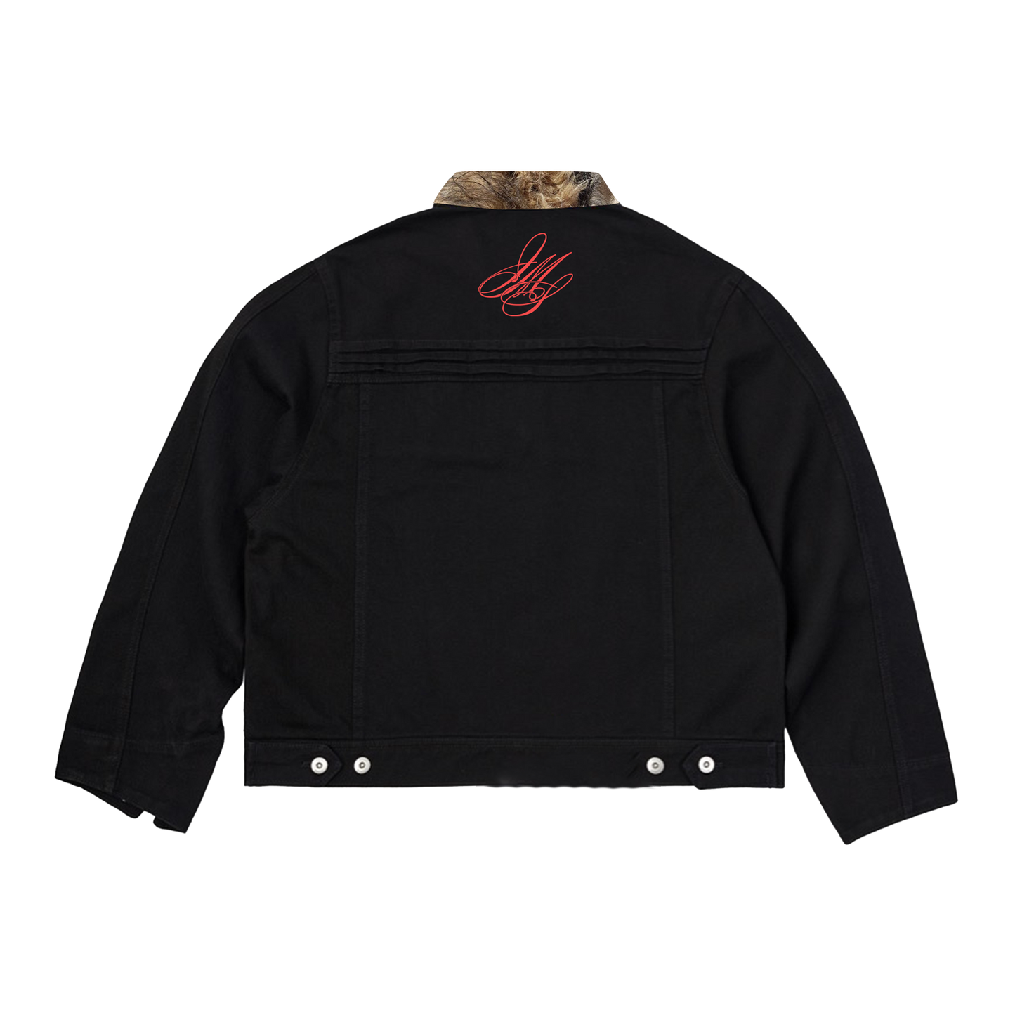 JMS BLACK DOUBLE-ZIP CLIPS JACKET