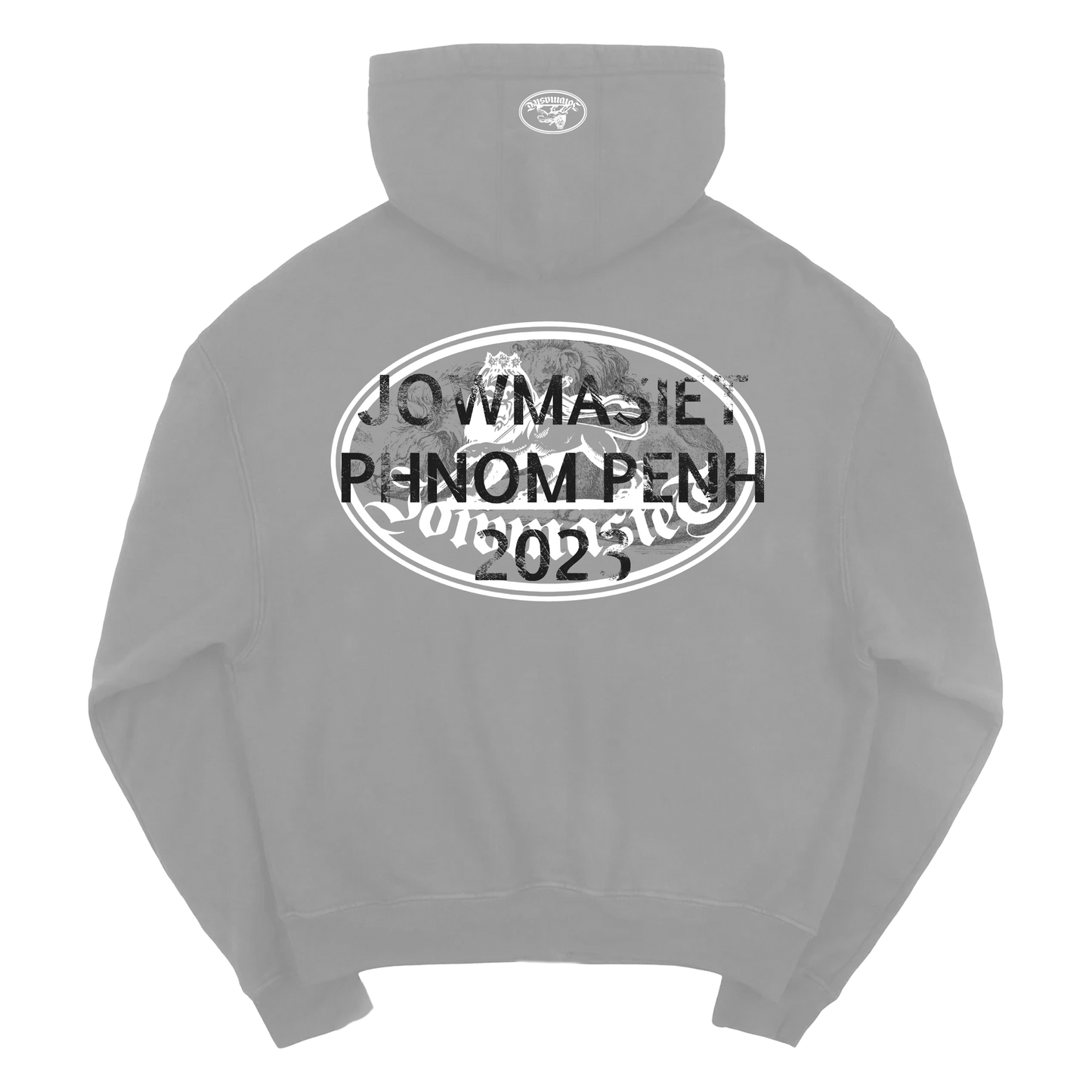 JMS PATCHED GREY HOODIE