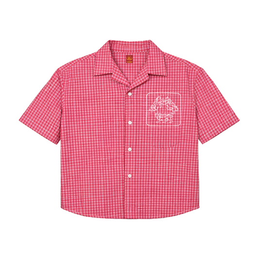 JMS TEE RED PATCH BUTTON UP