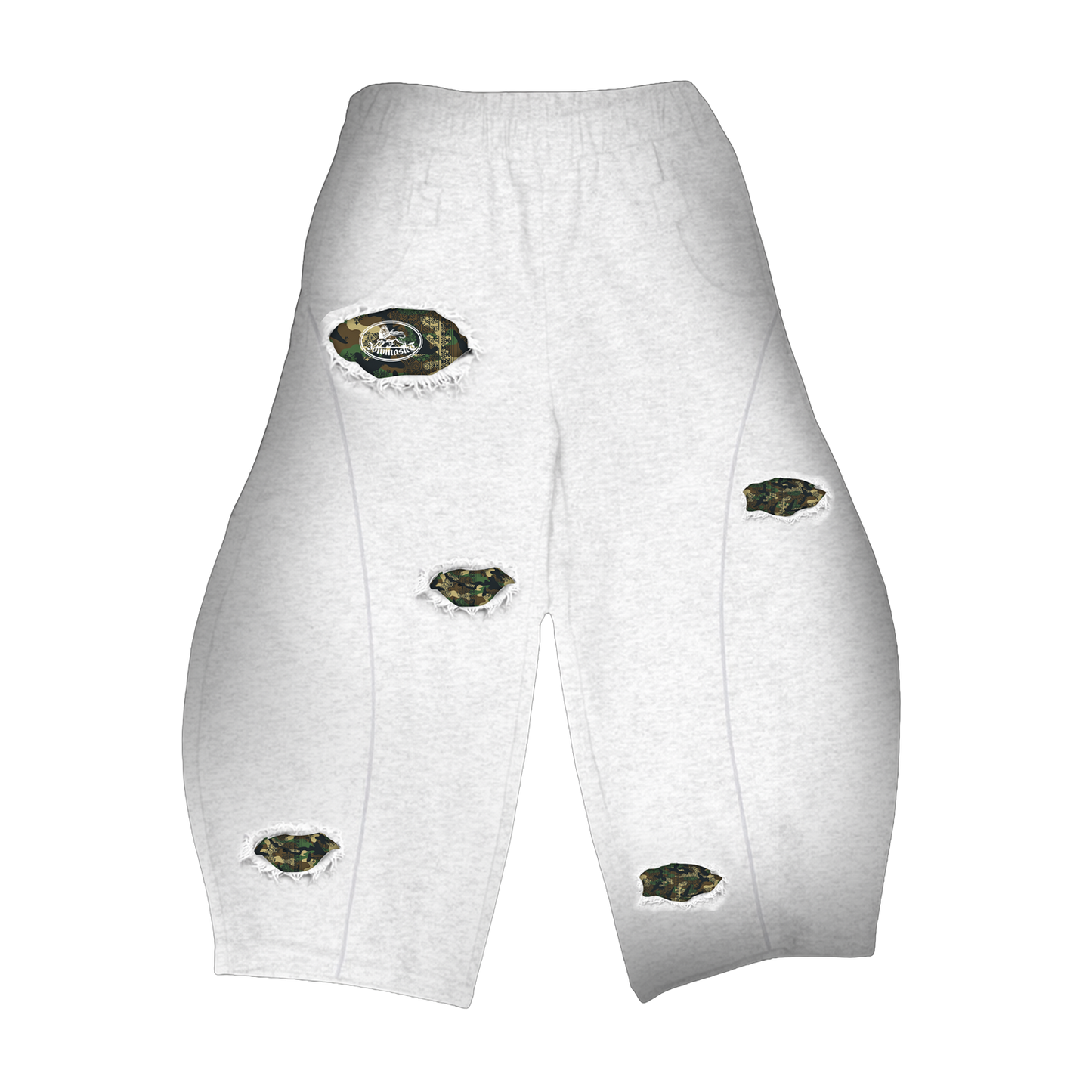 JMS PATCH PATTERN SWEATPANTS