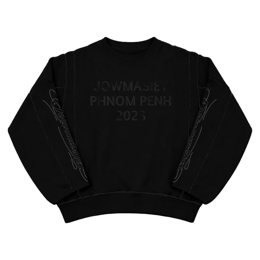 JMS BLACK REVERSIBLE SWEATER