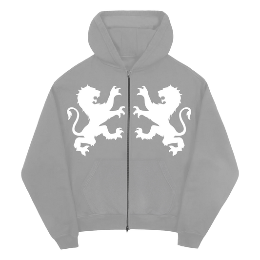 JMS PATCHED GREY HOODIE